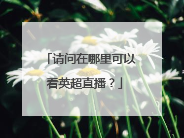 请问在哪里可以看英超直播？