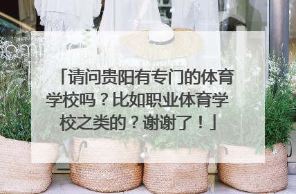 请问贵阳有专门的体育学校吗？比如职业体育学校之类的？谢谢了！