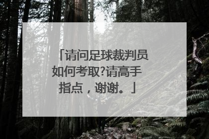 请问足球裁判员如何考取?请高手指点，谢谢。