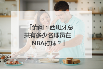 请问：西班牙总共有多少名球员在NBA打球？