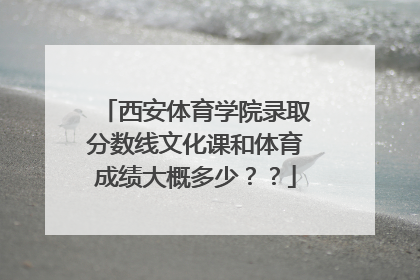 西安体育学院录取分数线文化课和体育成绩大概多少？？