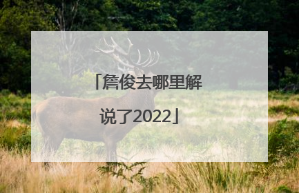 詹俊去哪里解说了2022