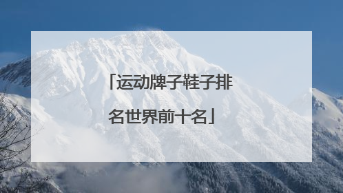 「运动牌子鞋子排名世界前十名」运动牌子排名世界前十名图片