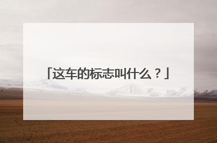 这车的标志叫什么？