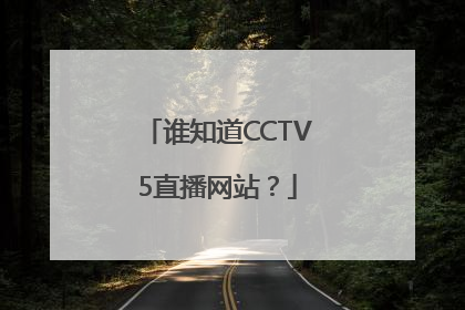 谁知道CCTV5直播网站？