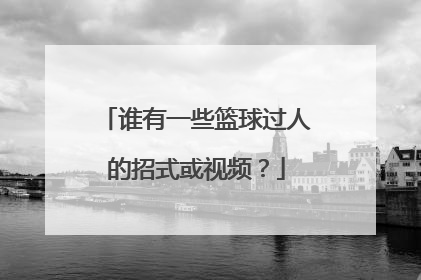 谁有一些篮球过人的招式或视频？