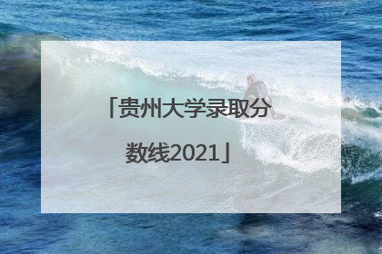 贵州大学录取分数线2021