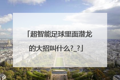 超智能足球里面潜龙的大招叫什么?_?