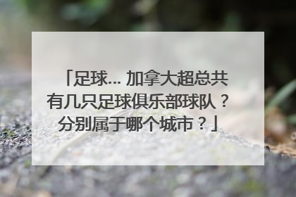 足球… 加拿大超总共有几只足球俱乐部球队？分别属于哪个城市？