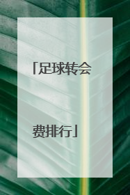 「足球转会费排行」足球转会费排行2021