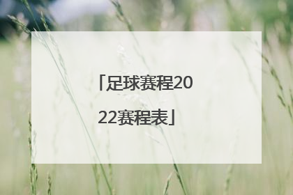 「足球赛程2022赛程表」足球赛程2022赛程表时间5月