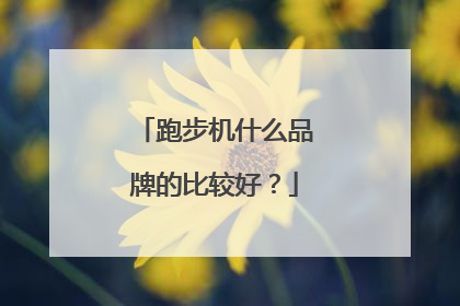 跑步机什么品牌的比较好？