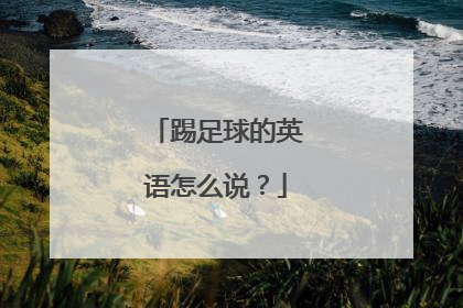 踢足球的英语怎么说？