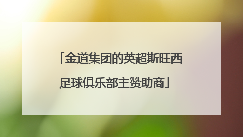 金道集团的英超斯旺西足球俱乐部主赞助商