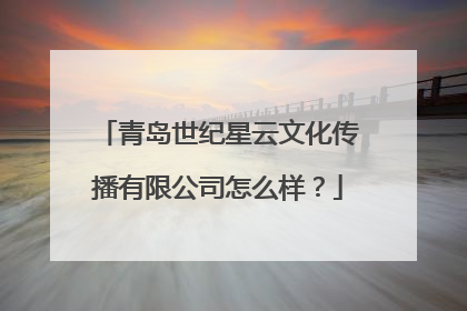 青岛世纪星云文化传播有限公司怎么样？