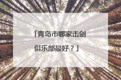 青岛市哪家击剑俱乐部最好？