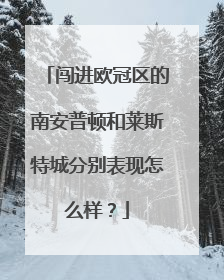 闯进欧冠区的南安普顿和莱斯特城分别表现怎么样？