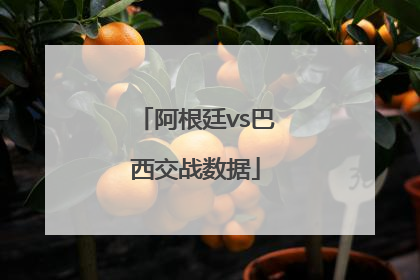 阿根廷vs巴西交战数据