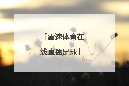 「雷速体育在线直播足球」188足球比分直播雷速体育