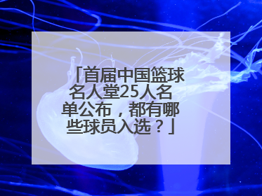 首届中国篮球名人堂25人名单公布，都有哪些球员入选？