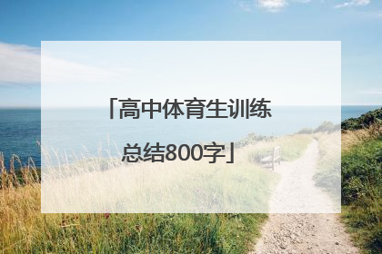 「高中体育生训练总结800字」体育生一周的训练总结