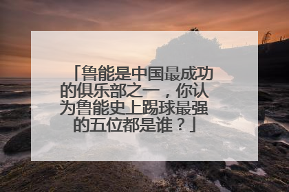 鲁能是中国最成功的俱乐部之一，你认为鲁能史上踢球最强的五位都是谁？