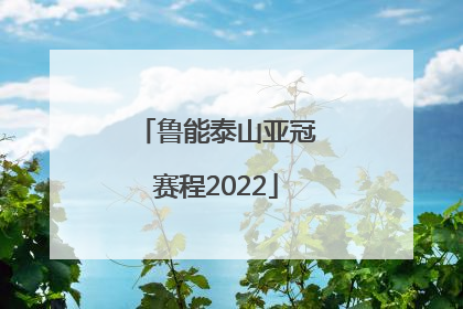 鲁能泰山亚冠赛程2022