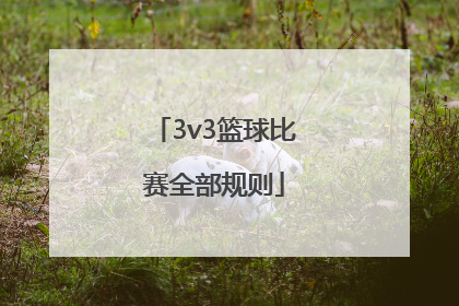 3v3篮球比赛全部规则