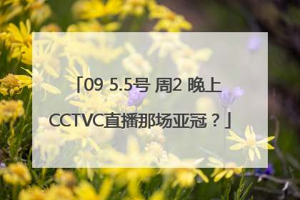 09 5.5号 周2 晚上CCTVC直播那场亚冠？