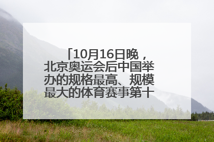 10月16日晚，北京奥运会后中国举办的规格最高、规模最大的体育赛事第十一届全国运动会在齐鲁大地拉开帷幕