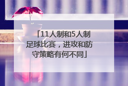 11人制和5人制足球比赛，进攻和防守策略有何不同