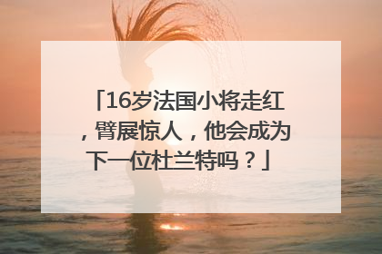 16岁法国小将走红，臂展惊人，他会成为下一位杜兰特吗？