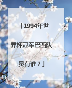 1994年世界杯冠军巴西队员有谁？