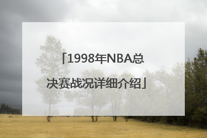 1998年NBA总决赛战况详细介绍