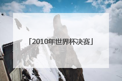 「2010年世界杯决赛」2010年世界杯决赛回放