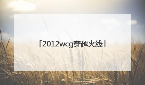 「2012wcg穿越火线」2012wcg穿越火线中日