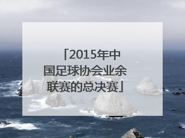 2015年中国足球协会业余联赛的总决赛