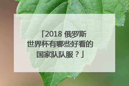 2018 俄罗斯世界杯有哪些好看的国家队队服？