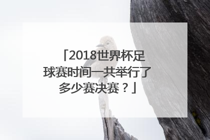 2018世界杯足球赛时间一共举行了多少赛决赛？