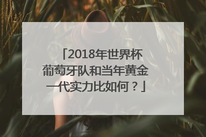 2018年世界杯葡萄牙队和当年黄金一代实力比如何？