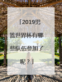 2019男篮世界杯有哪些队伍参加了呢？