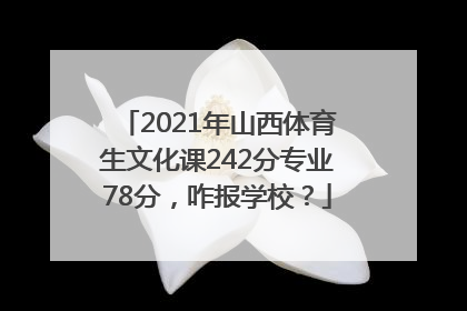 2021年山西体育生文化课242分专业78分，咋报学校？