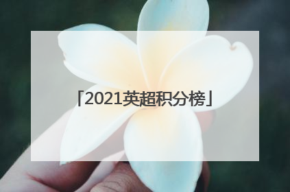 2021英超积分榜