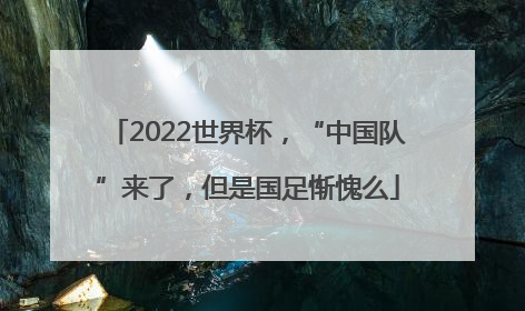 2022世界杯，“中国队”来了，但是国足惭愧么