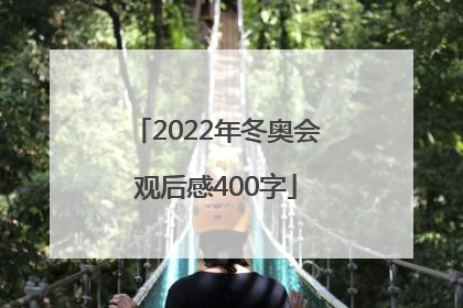 「2022年冬奥会观后感400字」2022年冬奥会观后感400字二年级