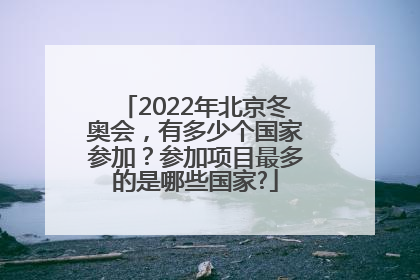 2022年北京冬奥会，有多少个国家参加？参加项目最多的是哪些国家?