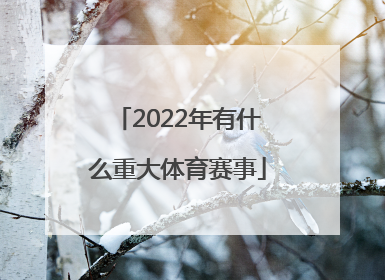 「2022年有什么重大体育赛事」2022年有什么重大周年纪念日