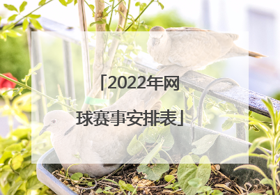 「2022年网球赛事安排表」2022国内网球赛事安排表