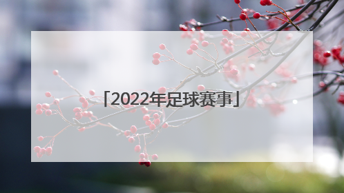 「2022年足球赛事」2022年足球赛事多吗