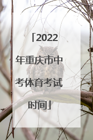 2022年重庆市中考体育考试时间